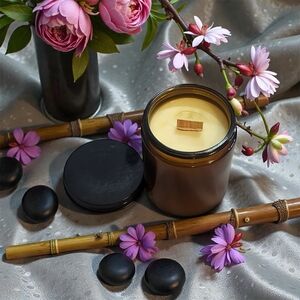 Zenfresh Candle Soy & Beeswax Pure Blend Aromatherapy Orchid & Vine